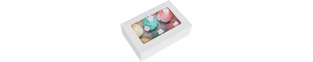 Comprar cajas para cupcakes baratas: varios formatos